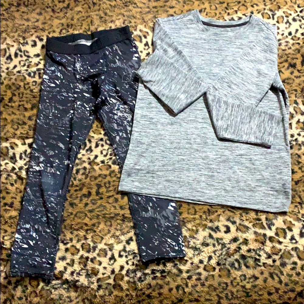 Kids long sleeve shirt with fun tights